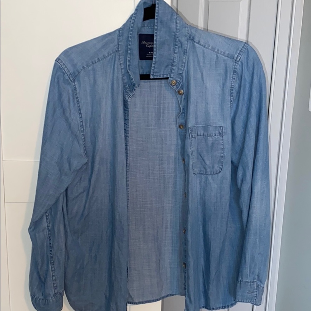 American Eagle Denim button up